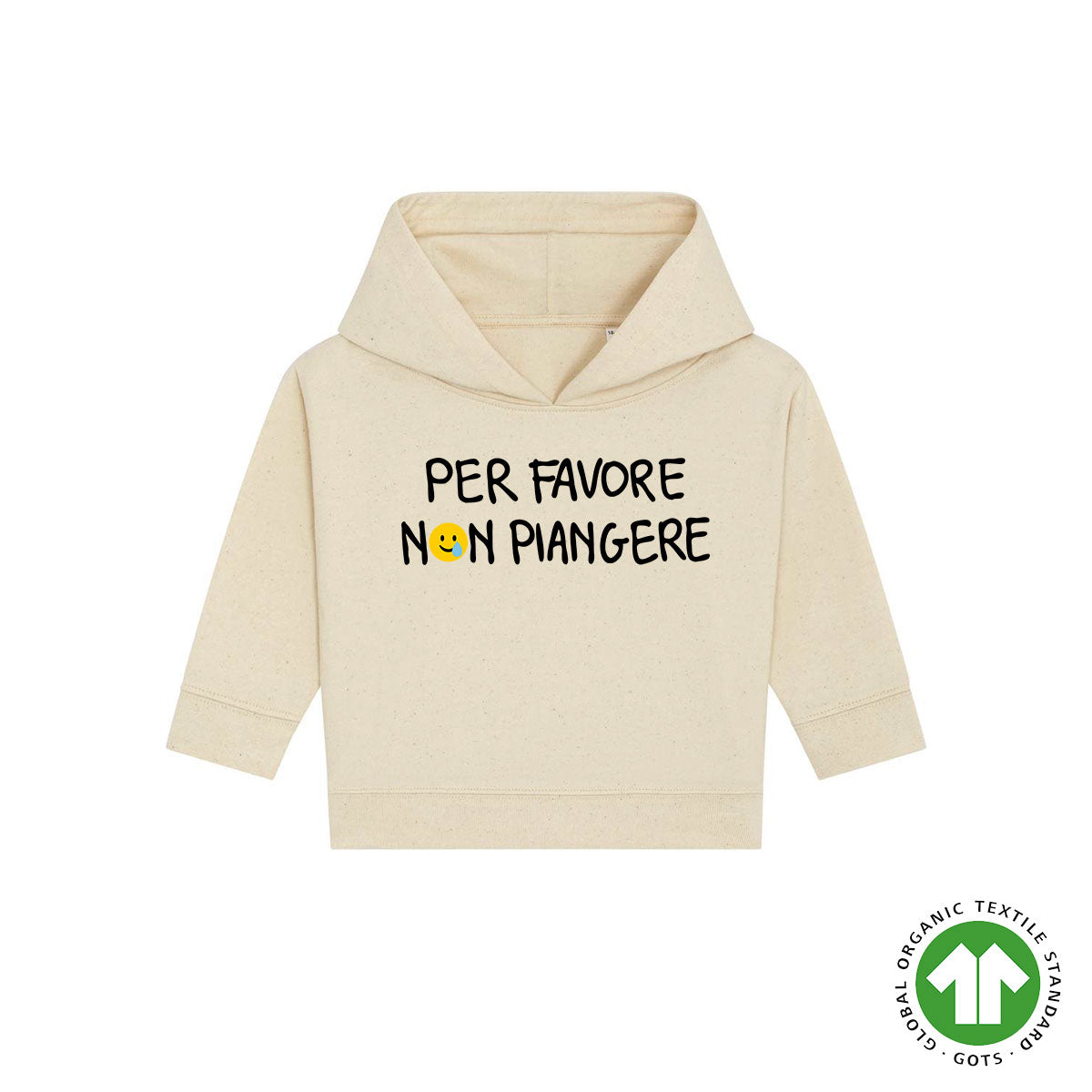 Felpa KIDS PER FAVORE NON PIANGERE