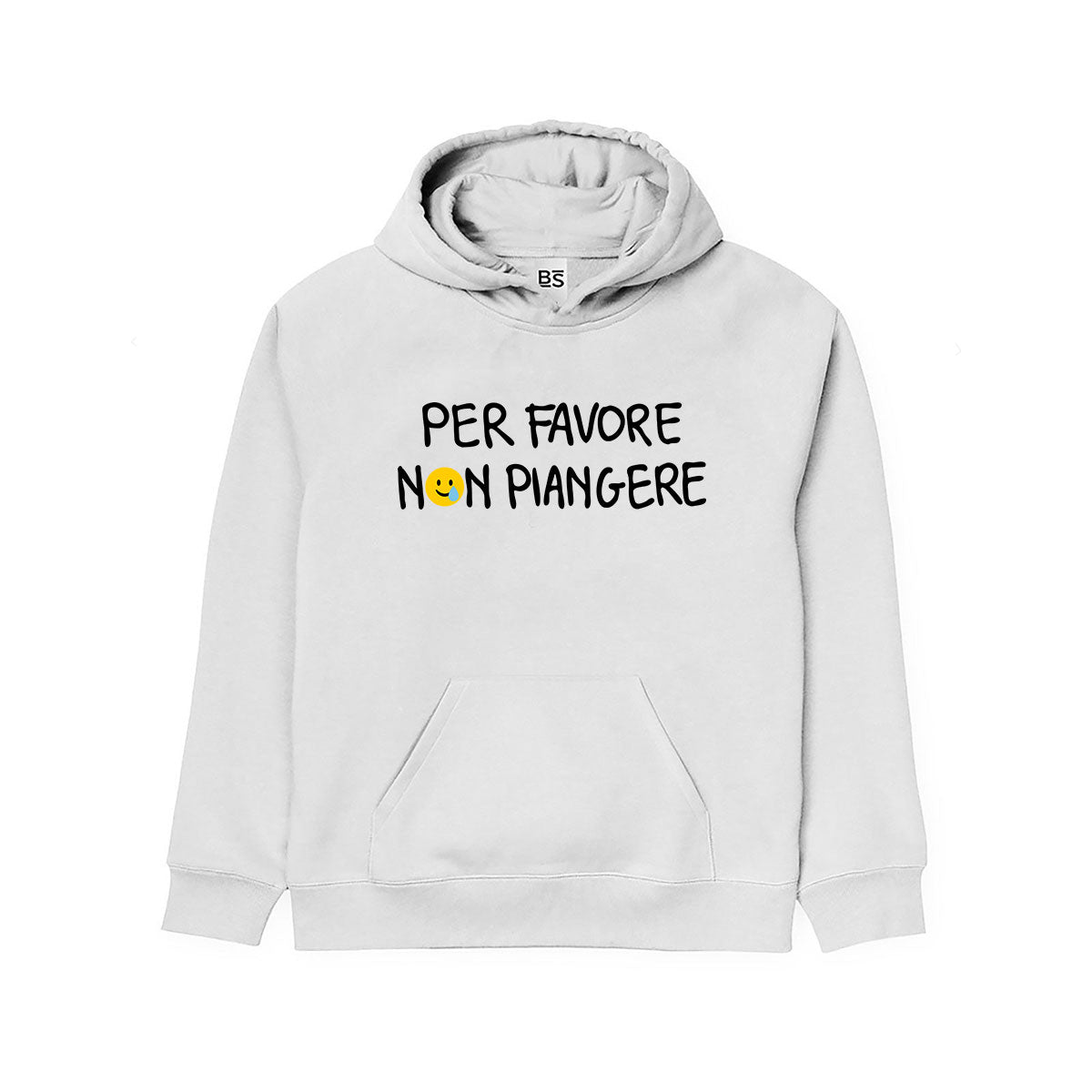 Felpa BOY&GIRL PER FAVORE NON PIANGERE