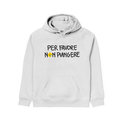 Felpa BOY&GIRL PER FAVORE NON PIANGERE